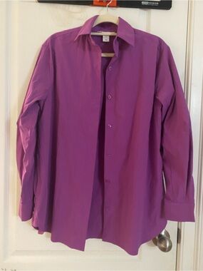 Purple Button-Up Dress Shirt